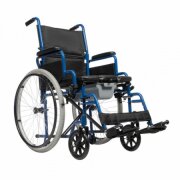 Кресло-коляска с санитарным оснащением Ortonica TU55 18" UU (45,5 см), транз.колеса